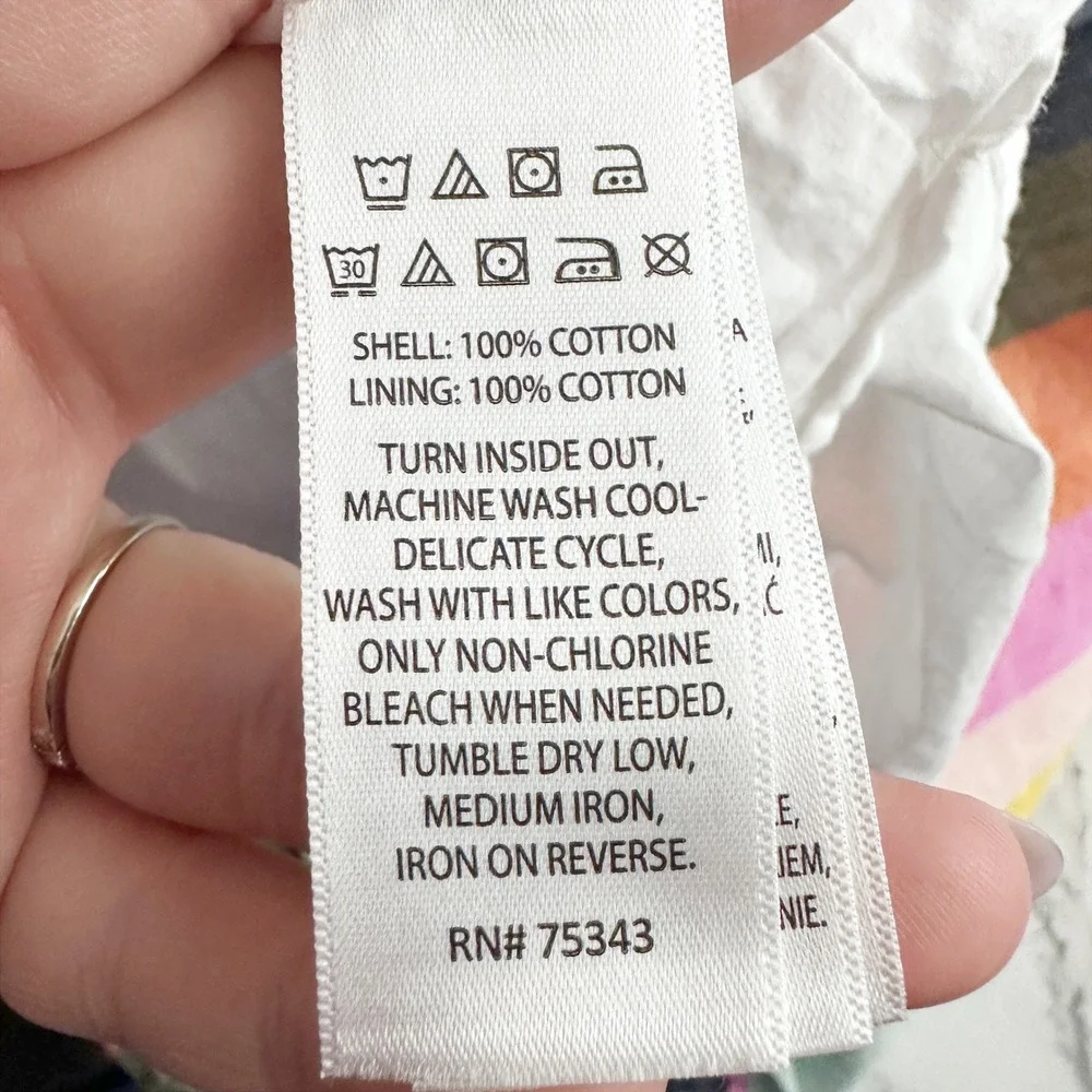 Tahari Cotton Sleeveless Striped Multi Color Dress Fits Girls Size 4